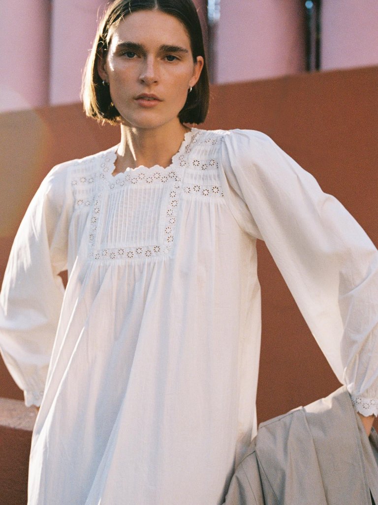 The Yolanda Dress | Alabaster